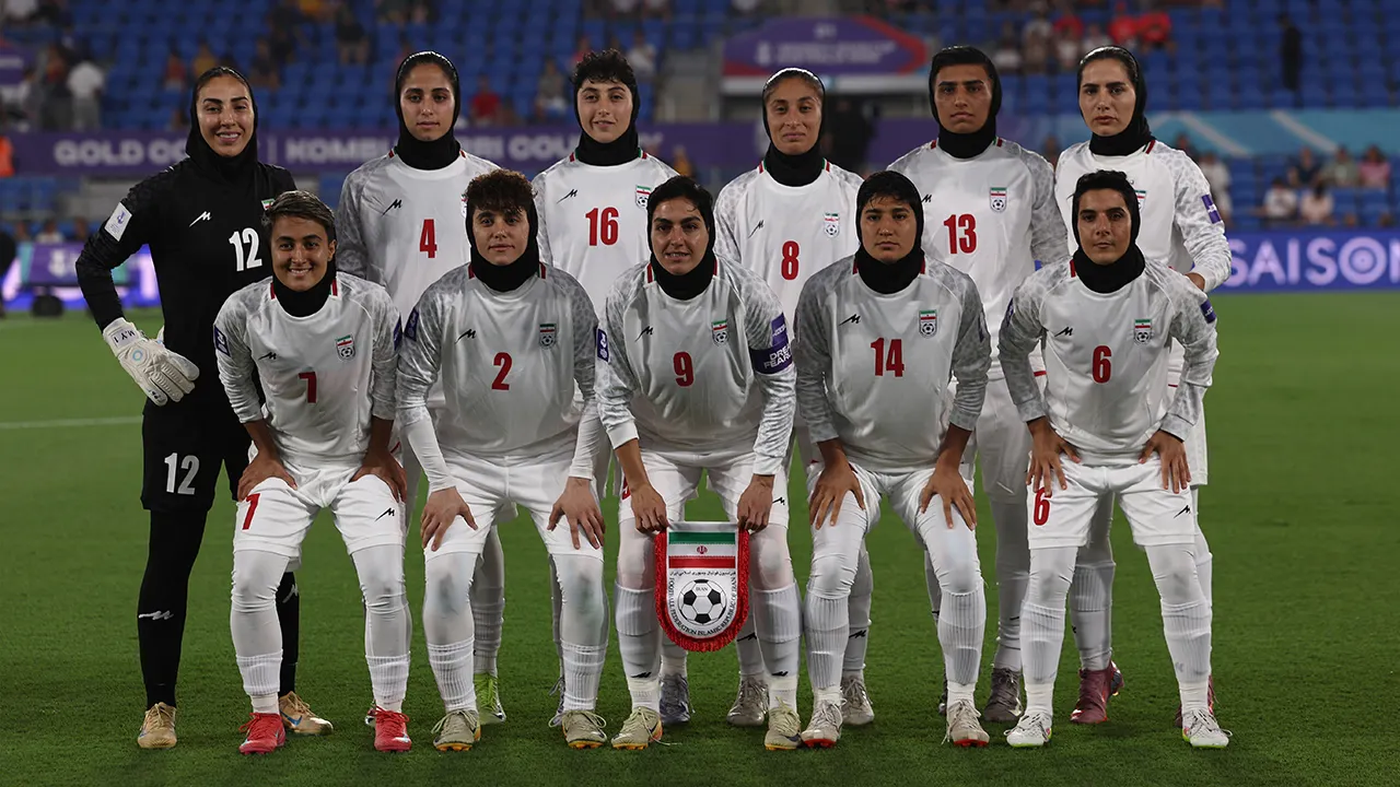Iranian women's soccer team refuse to sing national anthem in silent protest at Asian Cup