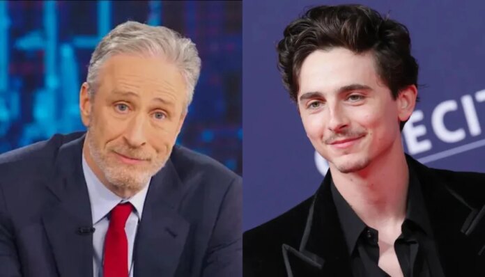 Jon Stewart mocks Timothée Chalamet after Oscar loss: ‘A knockout'