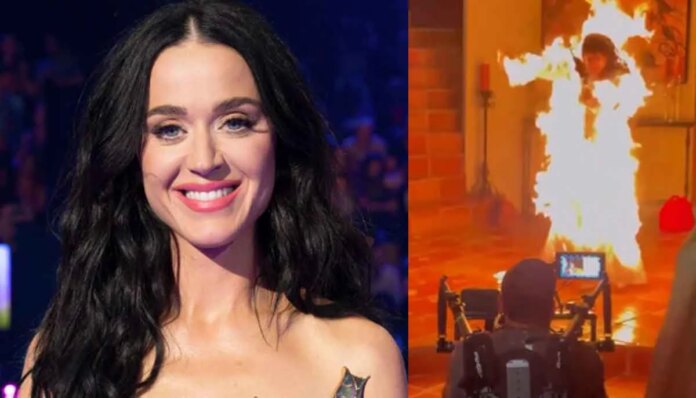 Katy Perry on fire: 'Watch It Burn' video explained 