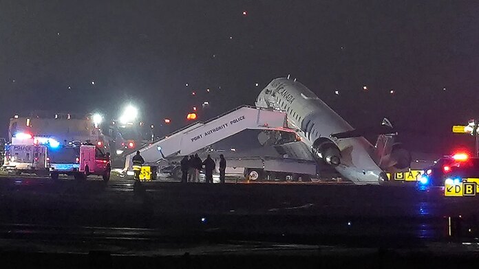 LaGuardia plane crash air traffic control audio reveals frantic call for truck to 'stop, stop, stop'