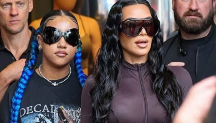 North West debuts new spiked manicure and nail piercings