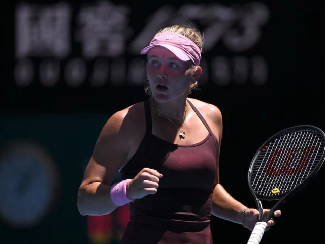 peyton stearns of the u s reacts during her third round match against amanda anisimova of the u s photo reuters