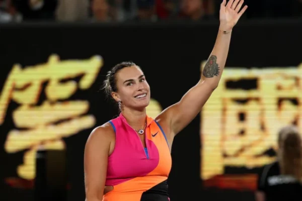 aryna sabalenka celebrates after winning her semi final match against ukraine s elina svitolina photo reuters