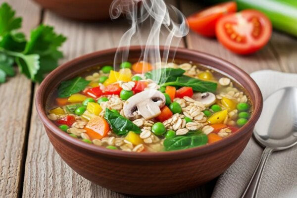Step-By-Step Guide To Make Healthy Vegetable Oats Broth