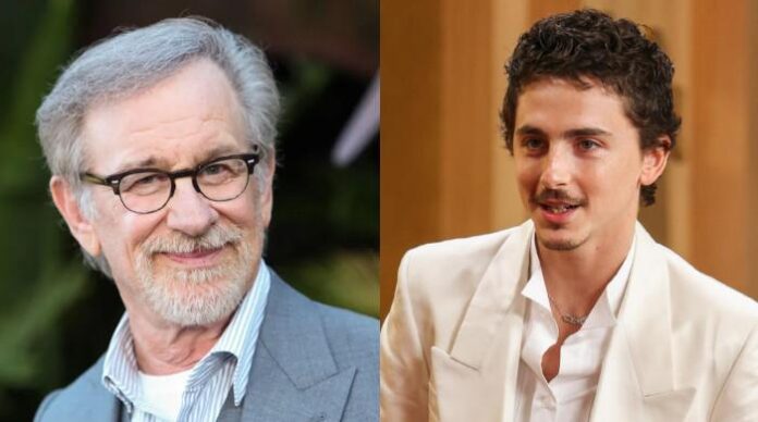Timothée Chalamet subtly roasted by Steven Spielberg at SXSW