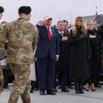 Trump and first lady attend dignified transfer for 6 US troops killed in Kuwait