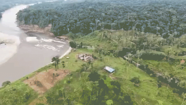 Explosion on an alleged narco-terrorist supply complex