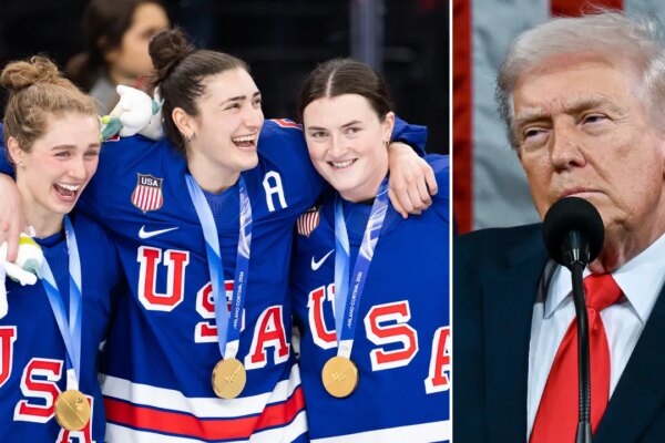 US women's hockey players crack jokes about men's team on Saturday Night Live after Trump controversy
