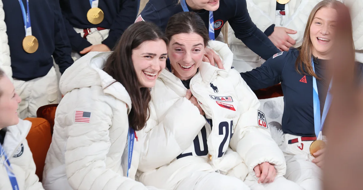 USA hockey's Hilary Knight, Megan Keller join Hughes brothers on "SNL," joke about Trump invite and "Heated Rivalry"