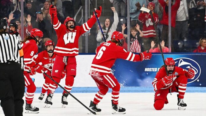 Wisconsin edges Ohio St., wins another title at Frozen Four