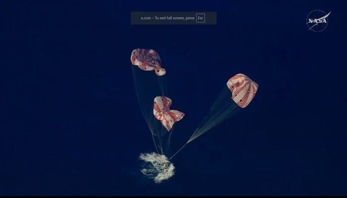 Artemis II capsule splashes down in Pacific, ending first crewed lunar flyby in 50 years