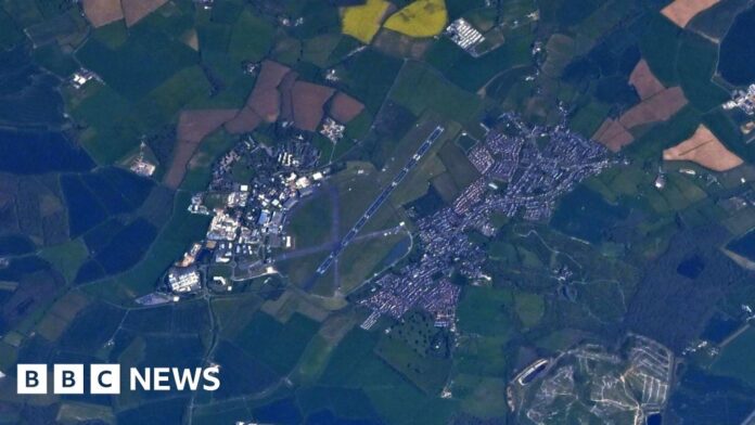 Astronaut takes photo of Cranfield University from the ISS
