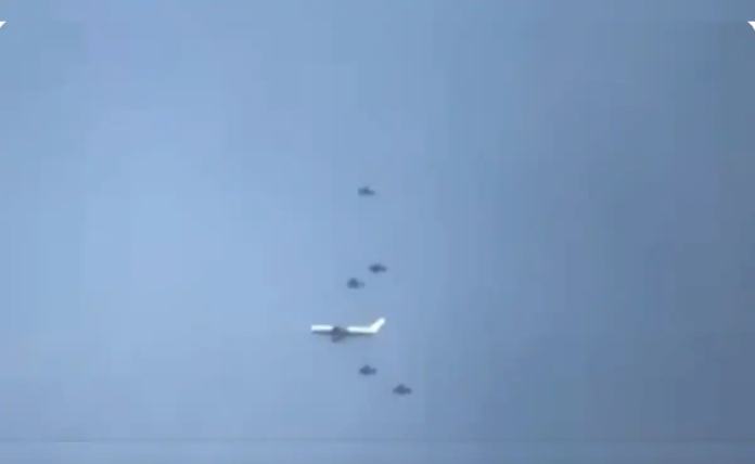 Caught On Camera: Pakistan's F-16s Escort JD Vance's Plane As US Vice President Arrives For Iran Talks