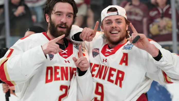 Denver Pioneers win 3rd NCAA men's hockey title in 5 years