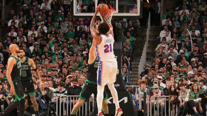 'Dominant' Joel Embiid, 76ers' defense shut down Celtics late