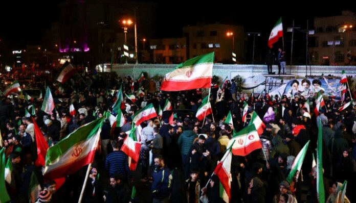 In pictures: Iranians flood streets in celebration after ceasefire announcement