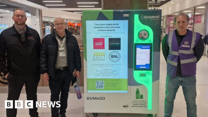 Litter Wombles launches second recycling machine at Weston Favell