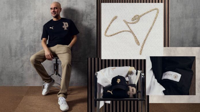 Man City mark Pep Guardiola's decade as manager with clothing range