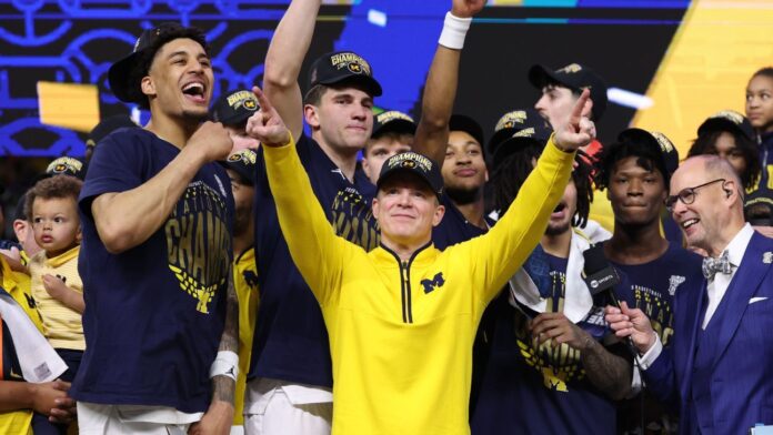 Michigan's championship punctuated Dusty May's homecoming in a full family affair