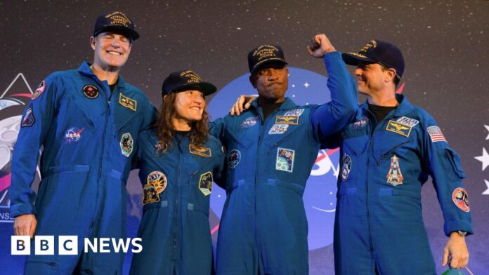 Nasa's Artemis crew welcomed back to Planet Earth in Houston