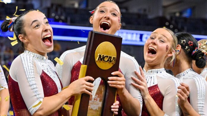 Oklahoma wins 4th NCAA women's gymnastics title in 5 years