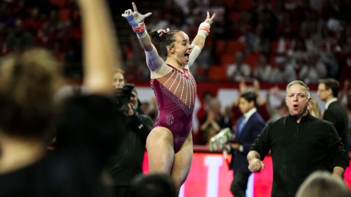 Oklahoma's Faith Torrez wins NCAA gymnastics all-around title