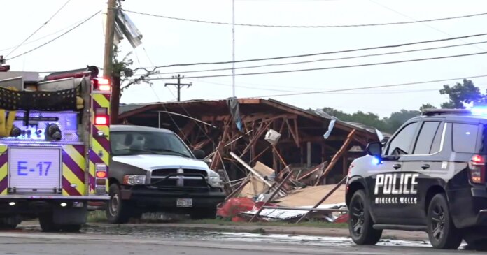 Powerful storm rips through North Texas city of Mineral Wells, causing significant damage, injuries