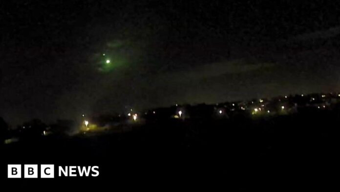 Suspected meteorite caught on camera over West Rainton in Durham