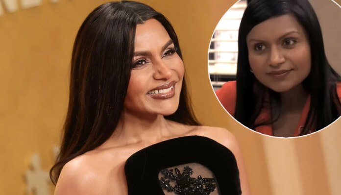 'The Office' Mindy Kaling shows off 40lb weight loss in light blue gown: Watch