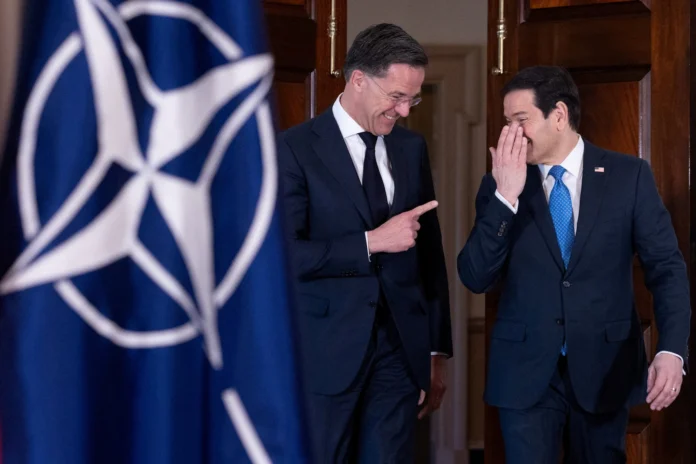 Trump vents at NATO but avoids rupture after meeting with alliance’s leader