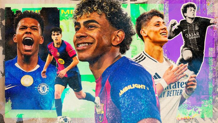 Yamal, Güler, Neves lead best U21 men's soccer players