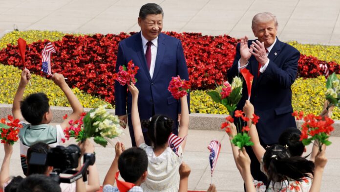 A state banquet, selfies with Musk and Huang's noodle run: The spectacle of Trump's Beijing visit