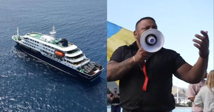 As hantavirus outbreak ship heads toward Canary Islands, locals protest
