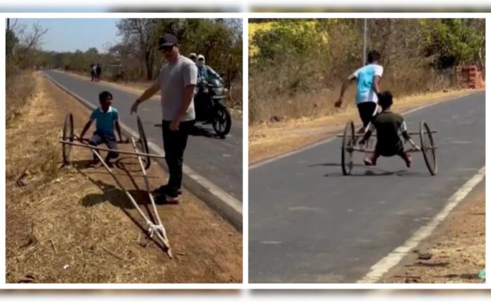 'Big Things Come In Small Packages': Sachin Tendulkar Stops To Cheer Children's Handmade Car In Viral Video
