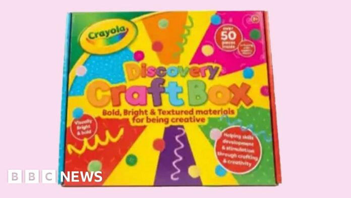 Crayola craft toy recalled over asbestos contamination fears 