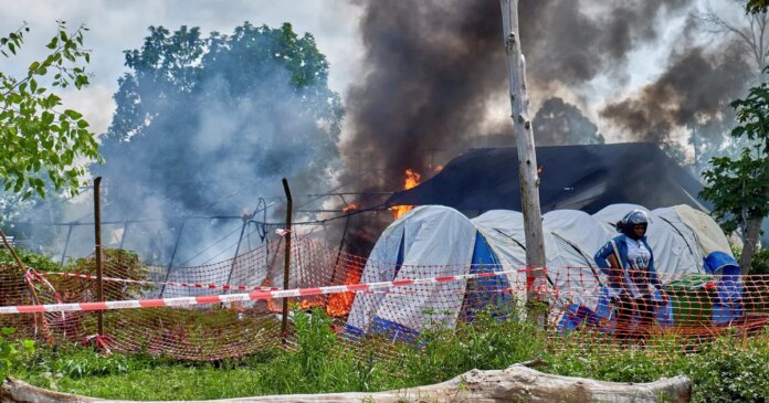 Ebola treatment center in Congo set on fire as fear and anger over disease's spread grow