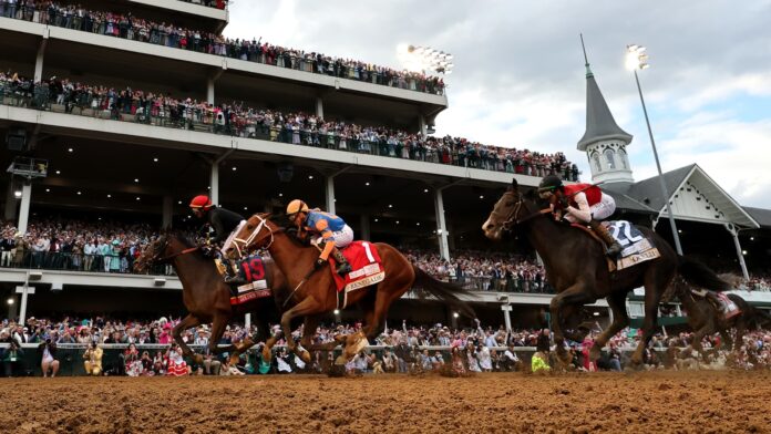 Golden Tempo wins thrilling Kentucky Derby as trainer DeVaux breaks barrier