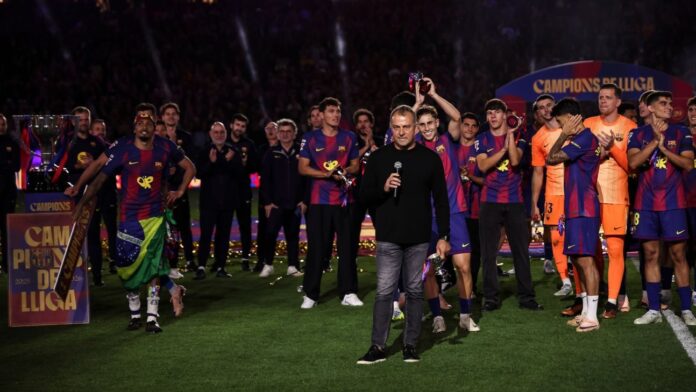 Hansi Flick mourns father on day Barcelona clinch LaLiga