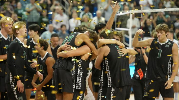 Hawaii beats UC Irvine for NCAA men's volleyball championship