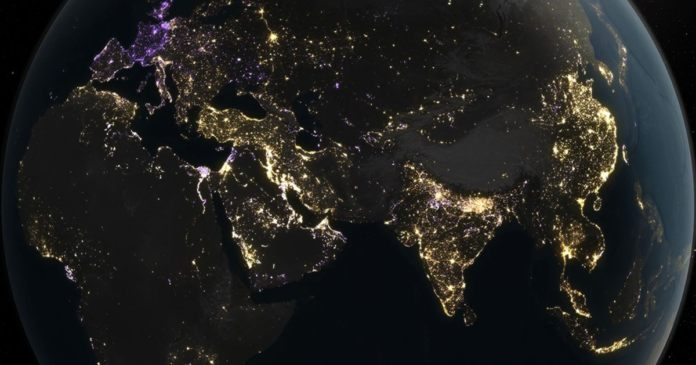 NASA maps show Earth's brightest and darkest regions at night