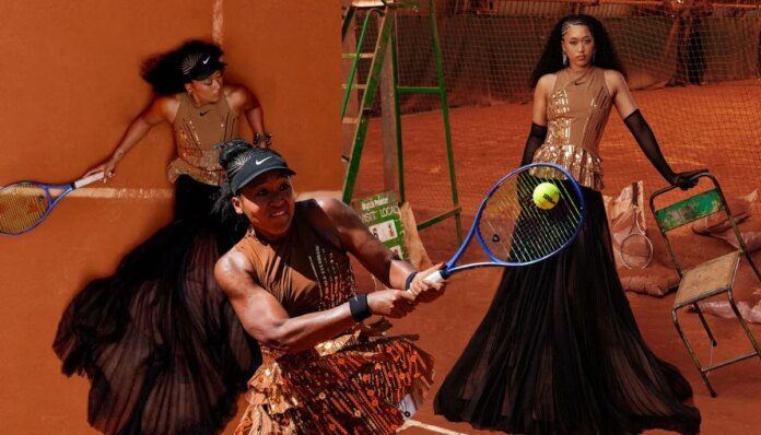 Naomi Osaka dazzles in gold French Open outfit echoes Eiffel Tower after dark