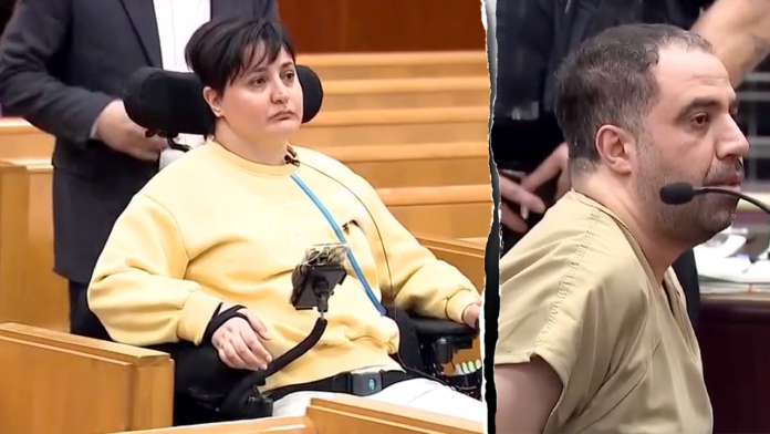 Paralyzed subway victim confronts attacker, calls his actions 'evil' at sentencing