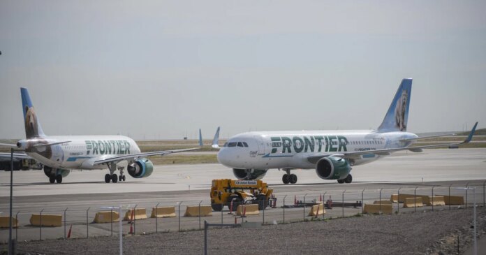 Pedestrian fatally hit by Frontier airplane departing Denver for Los Angeles, flight canceled after engine fire