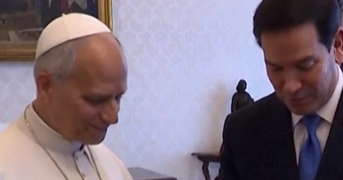 Pope Leo meets Secretary of State Rubio at the Vatican
