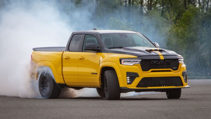 Ram unveils lineup of Hemi V-8 engine-powered 'muscle trucks' despite high gas prices