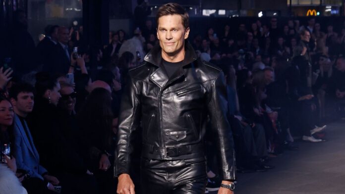 Tom Brady makes catwalk debut at Gucci event in Times Square