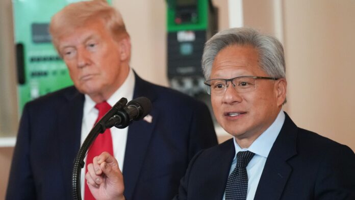 Trump is taking more than a dozen U.S. executives to China. Jensen Huang isn't one of them