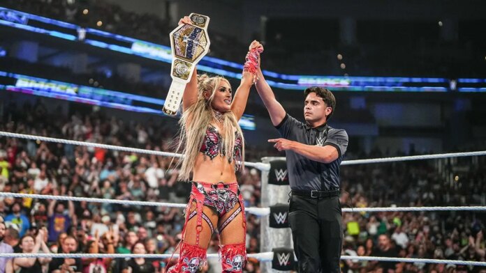 WWE US Champion Tiffany Stratton takes her new belt for a celebratory ride on a jet ski, moose delay & MEAT!