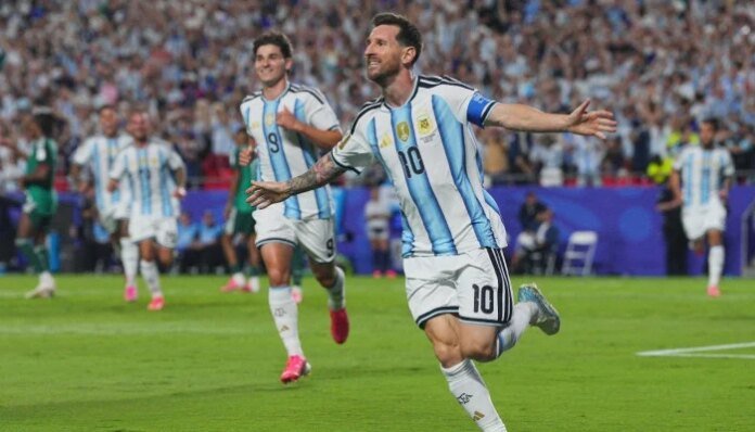 Magical Messi equals World Cup goals record as Argentina thump Algeria 3-0