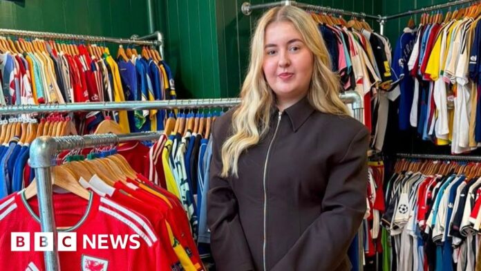 Cardiff vintage football shirt shop to pay teenager's uni fees
